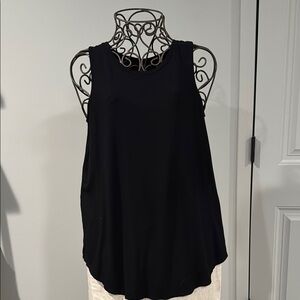 Women's Black Sleeveless Top